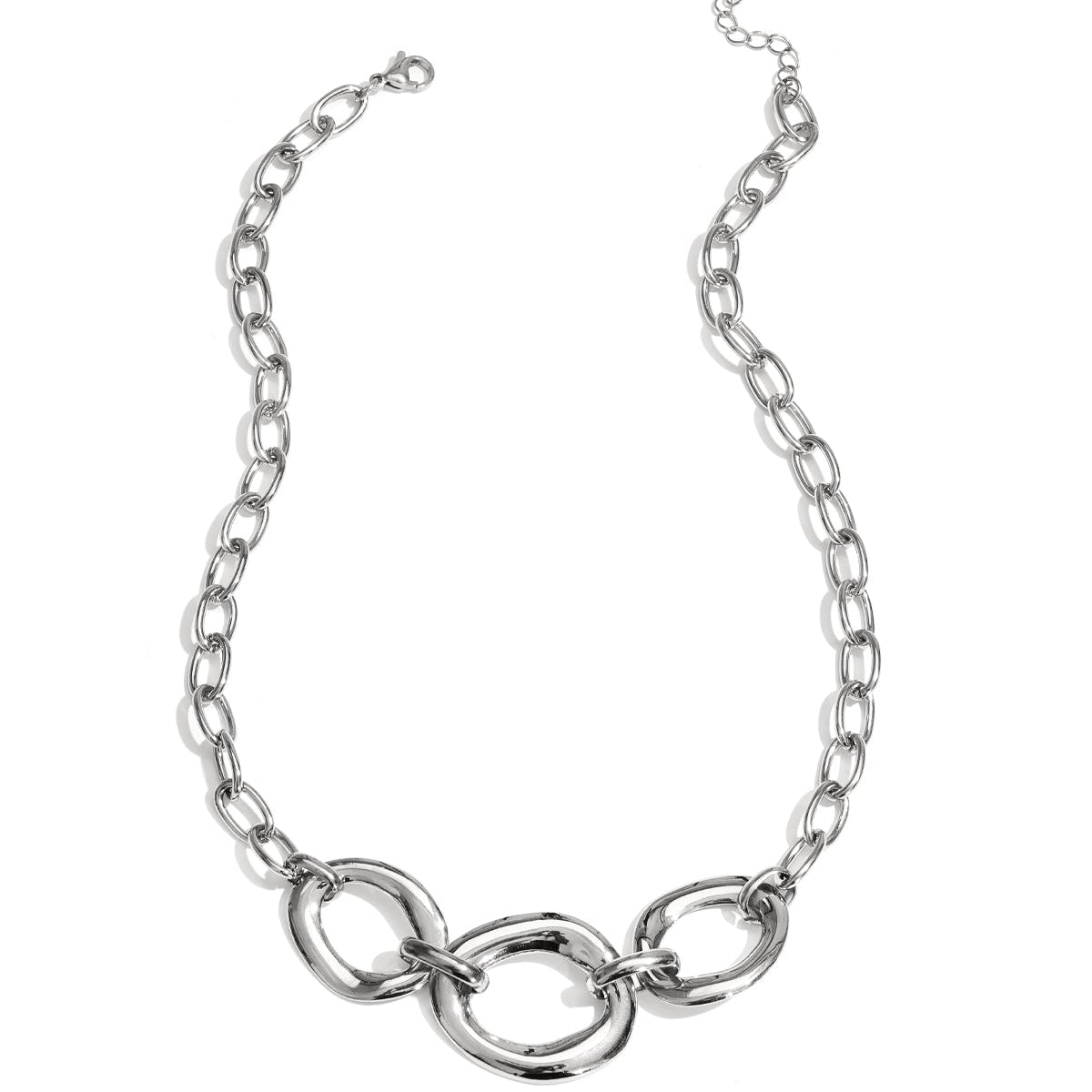 Ketting met ronde statement stukken