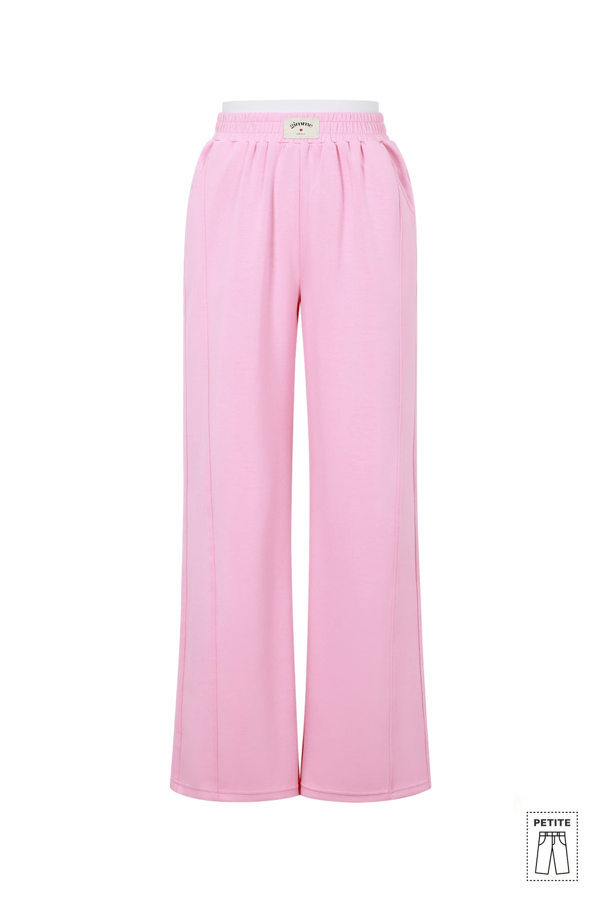 Knitted Polyester Fiber Women's Straight Leg Pants Sporty Solid Color