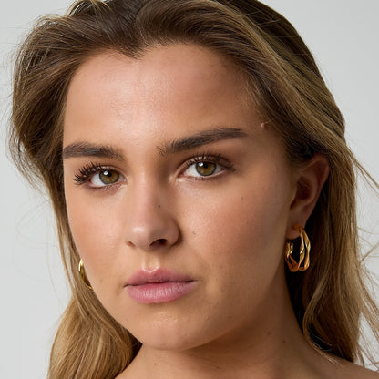 Stylish Stainless Steel Hoop Earrings for Women