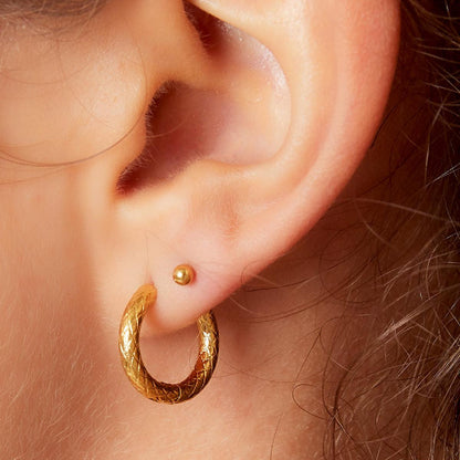 stainless steel hoop earrings