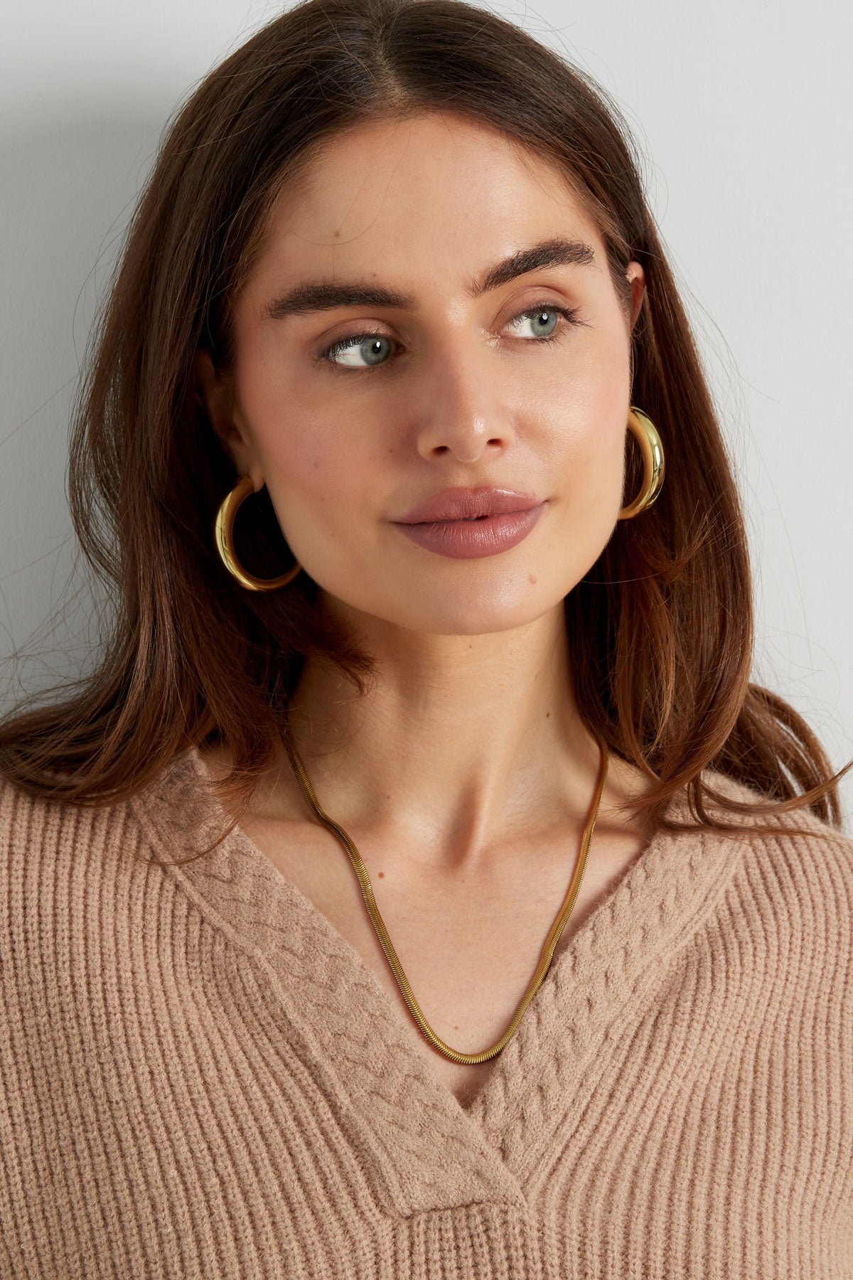 earrings round matte