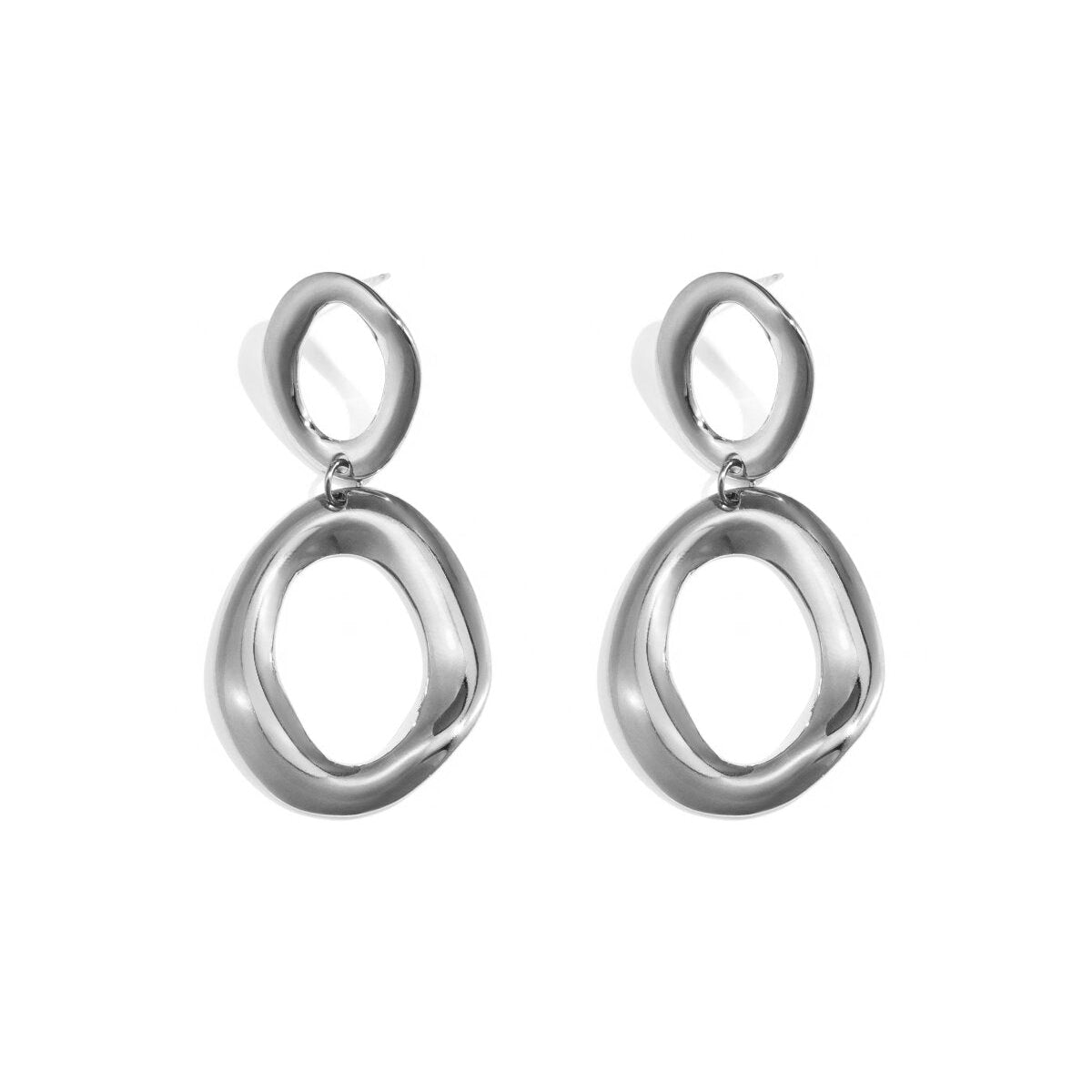 Stylish Stainless Steel Drop Earrings for Women