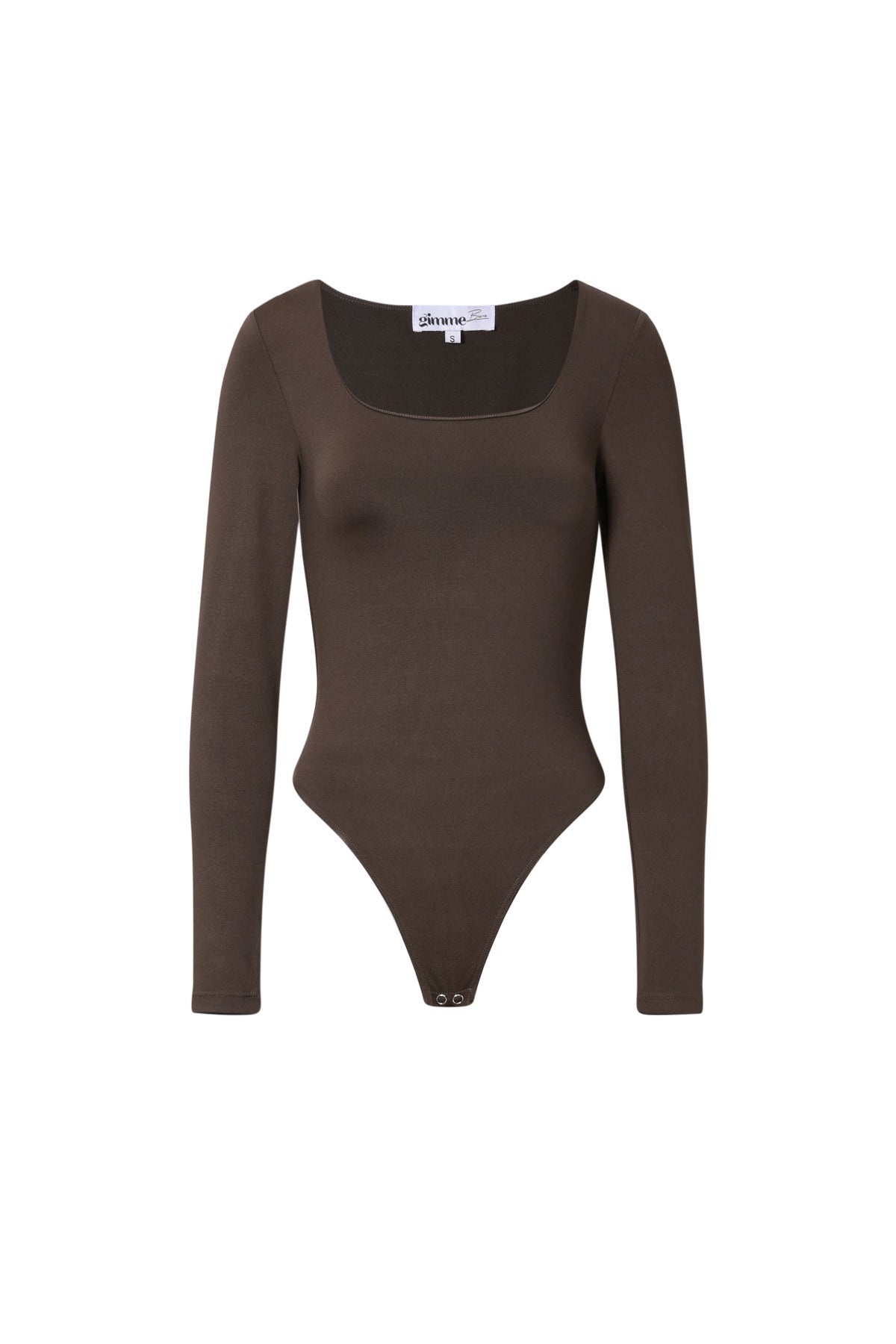 Knitted Nylon Shapewear Bodysuit Basic Solid Color