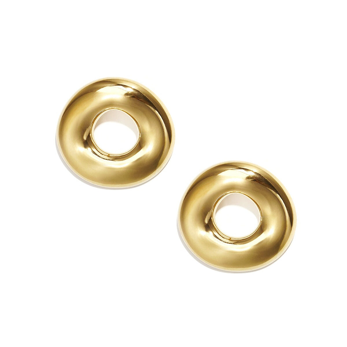 Elegant Circle Stud Earrings for Everyday Wear