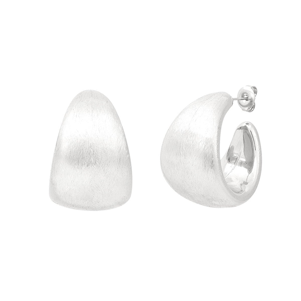 Elegant Statement Hoop Earrings in Silver & Gold
