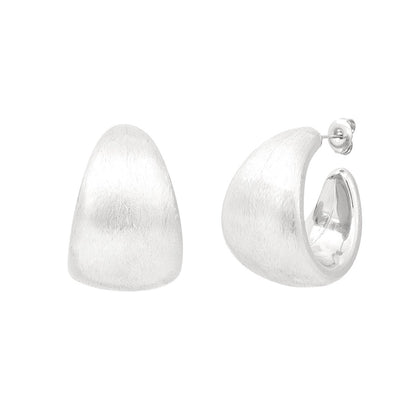Elegant Statement Hoop Earrings in Silver & Gold