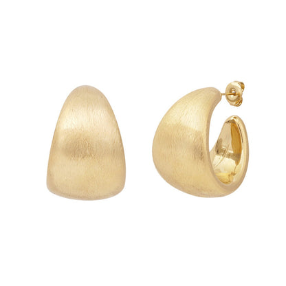 Elegant Statement Hoop Earrings in Silver & Gold