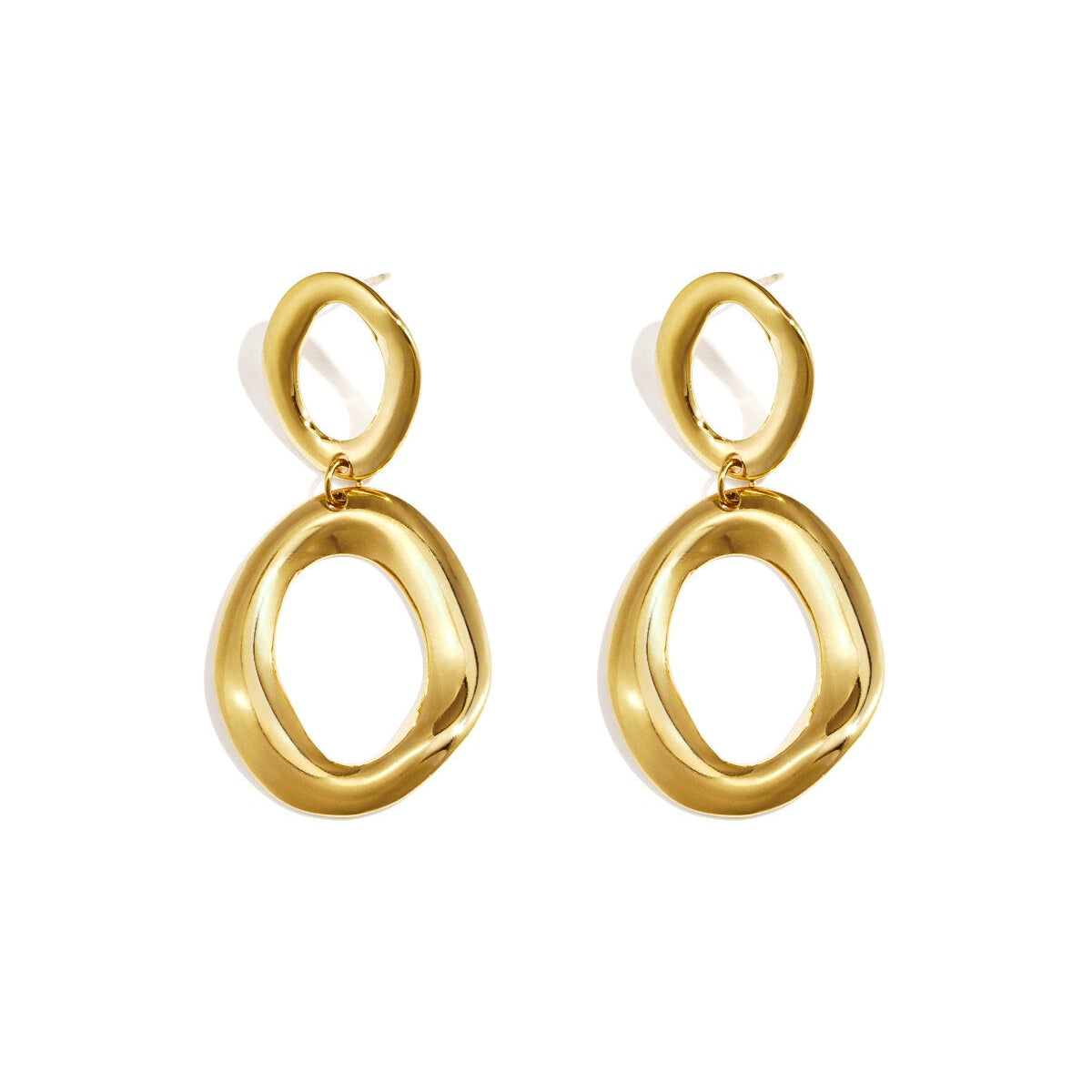 Stylish Stainless Steel Drop Earrings for Women