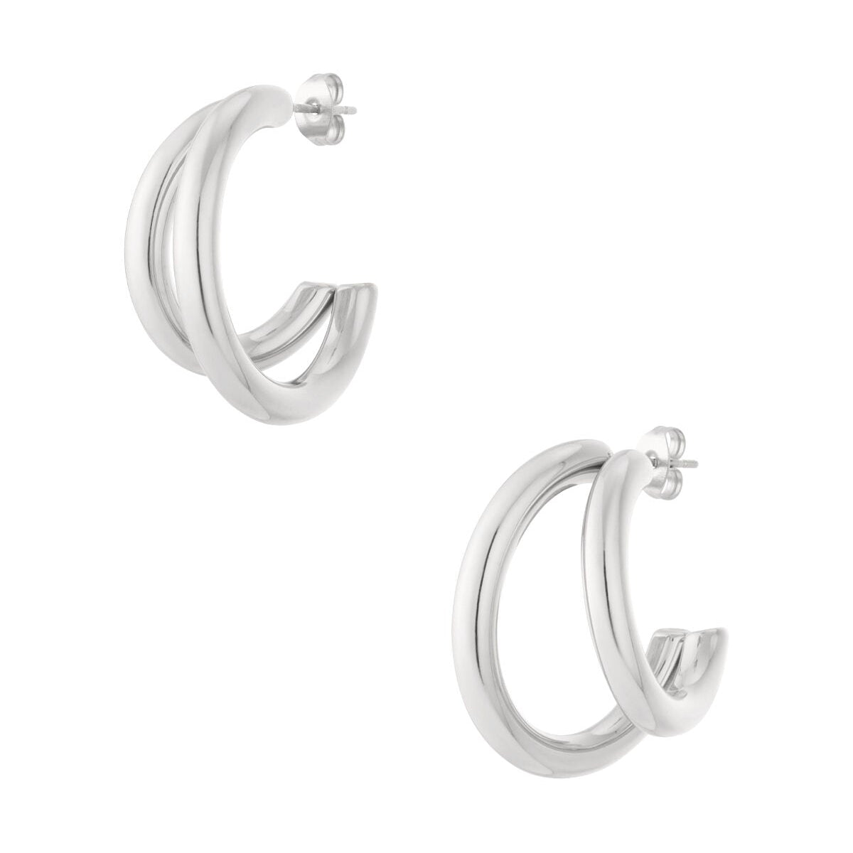 Stylish Stainless Steel Hoop Earrings for Everyday Glam