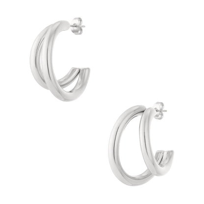 Stylish Stainless Steel Hoop Earrings for Everyday Glam