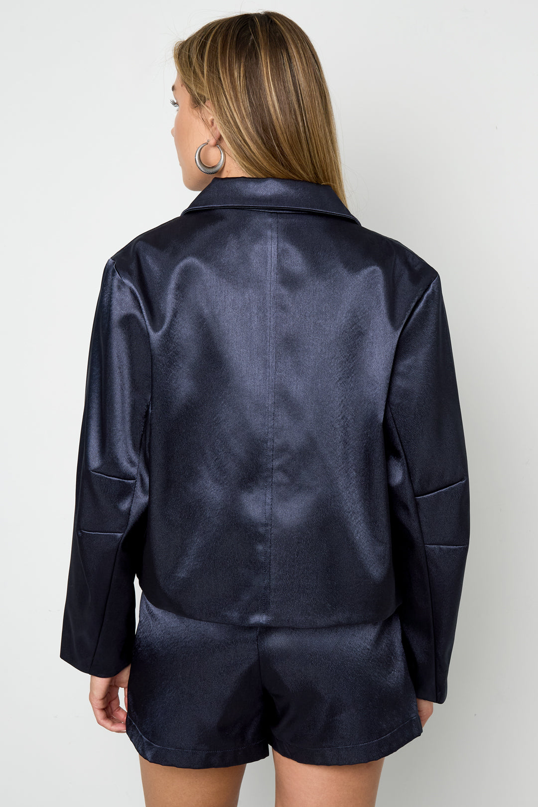 Woven Polyester Fiber Women's Jacket Casual Fall/Winter Solid Color