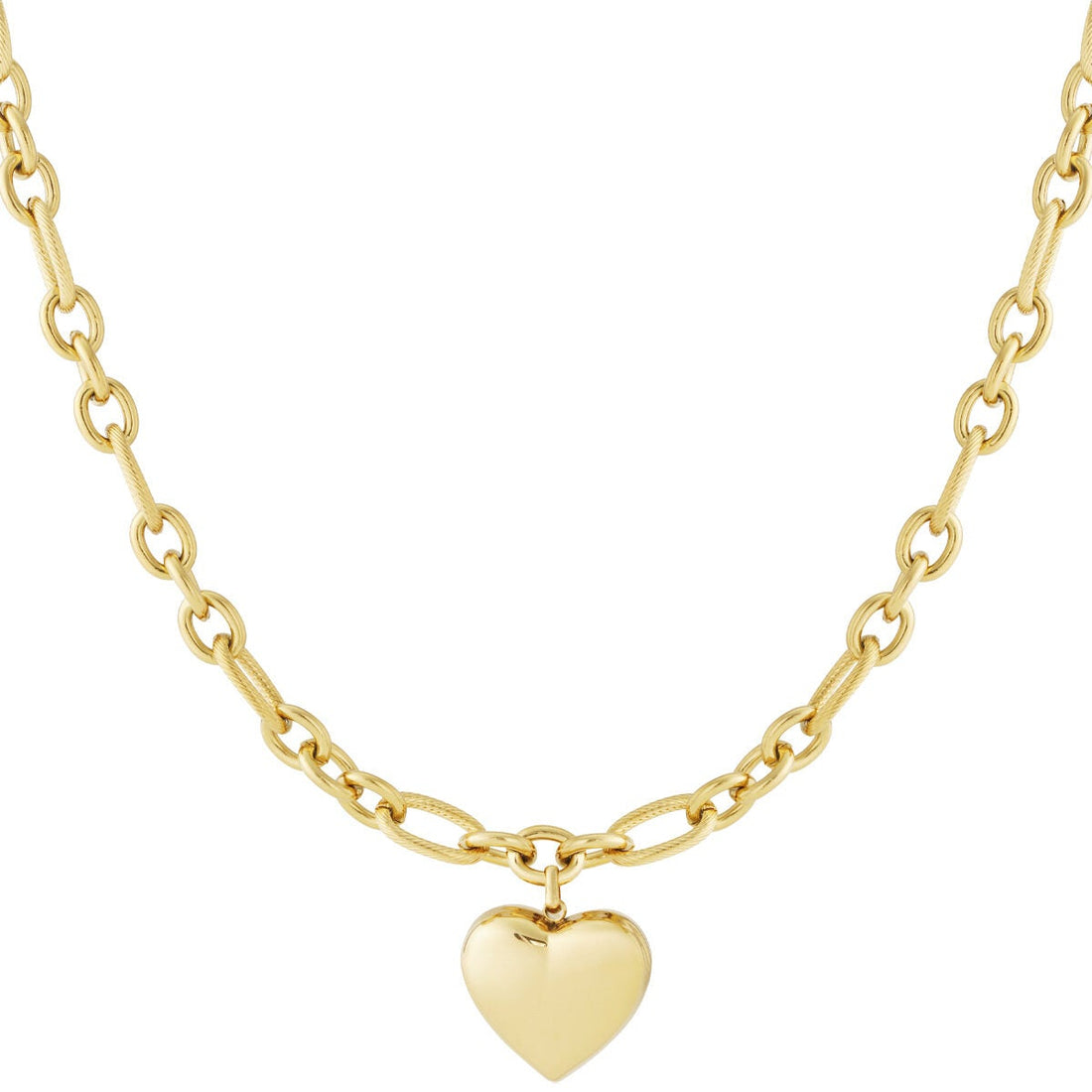 Elegant Gold Heart Pendant Necklace for Everyday Wear