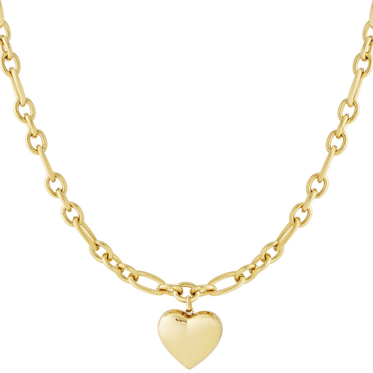 Elegant Gold Heart Pendant Necklace for Everyday Wear
