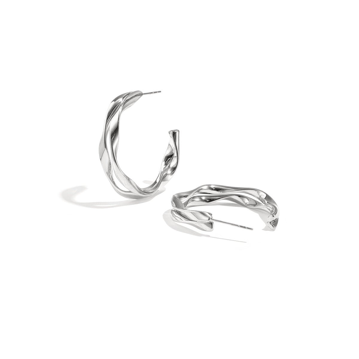 Stylish Stainless Steel Hoop Earrings for Women