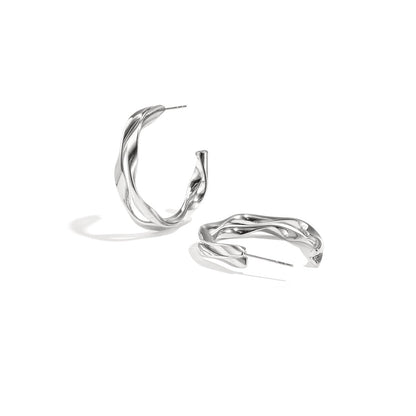 Stylish Stainless Steel Hoop Earrings for Women