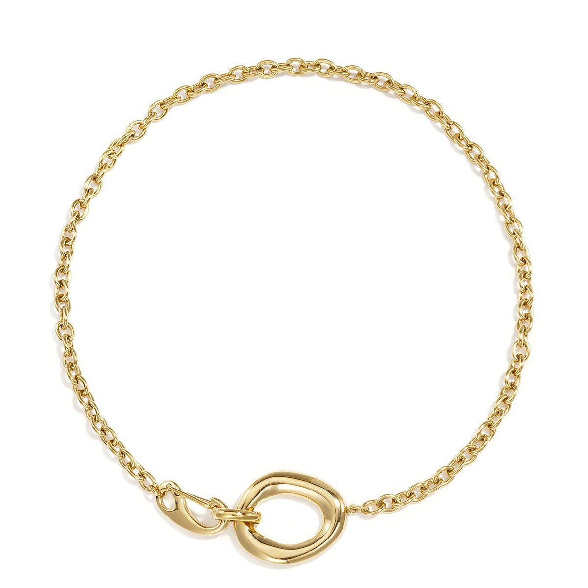 Elegant Circle Pendant Necklace - Timeless Style for Everyday Wear