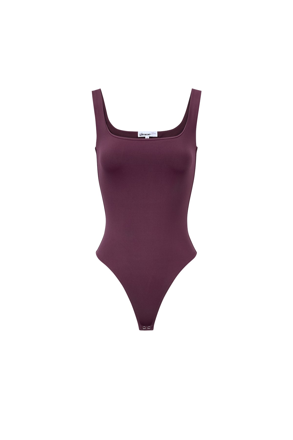 Knitted Nylon Shapewear Bodysuit Basic Solid Color