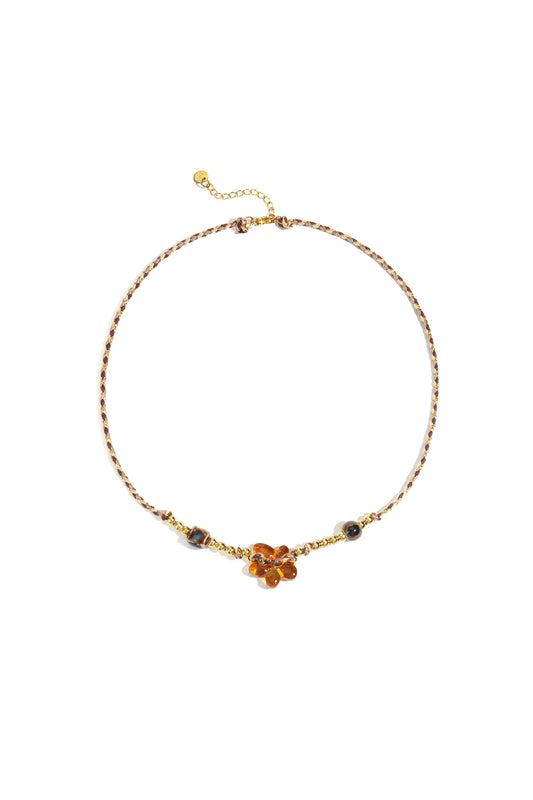 Polyester Beaded Necklaces Flower Casual Daily Simple Series Women's jewelry