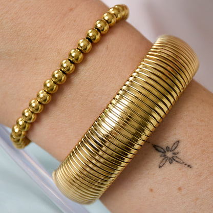 Stoere en trendy stretcharmband