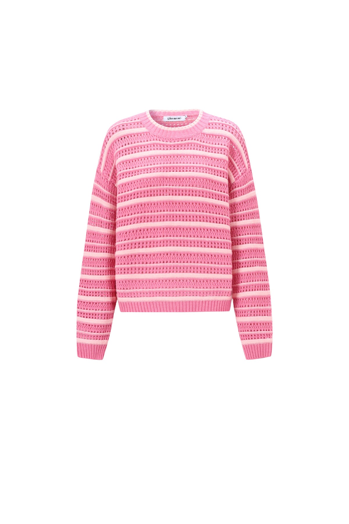 Knitted Polyester Fiber Women's Knit Sweaters Casual Stripes