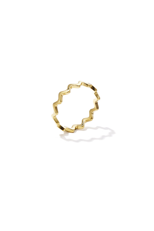 Ring wavy en minimalistisch