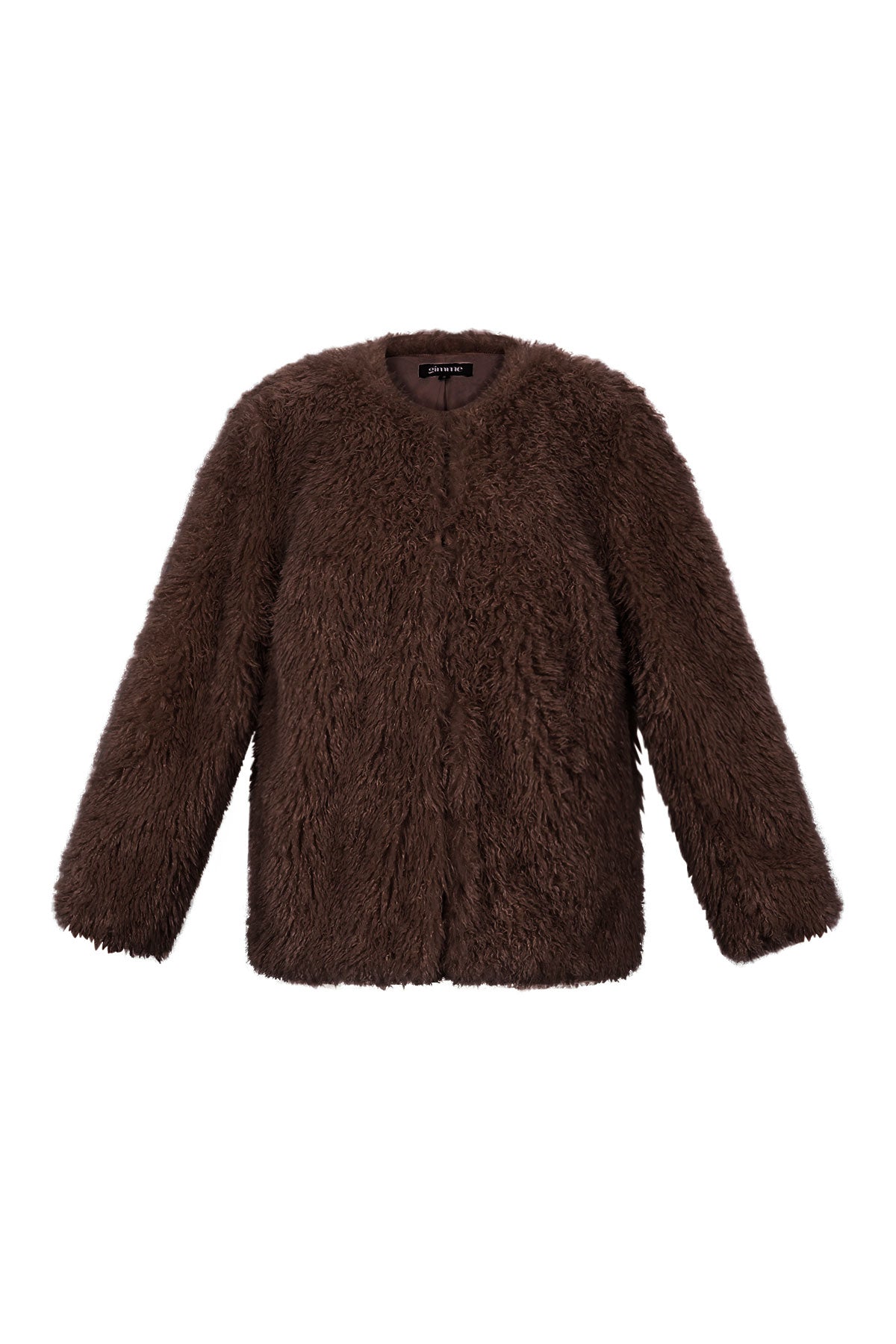 Woven Polyester Fiber Women's Jacket Elegant Solid Color Fall/Winter