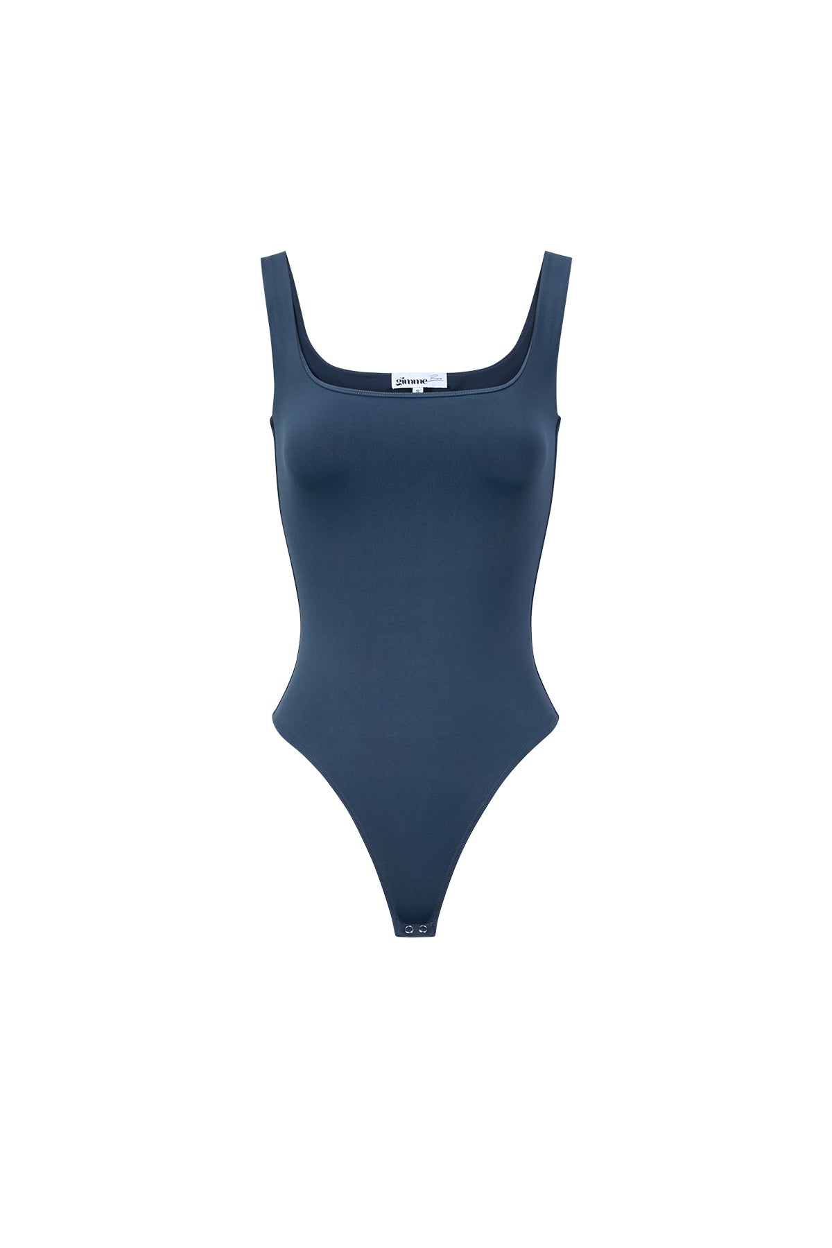 Knitted Nylon Shapewear Bodysuit Basic Solid Color