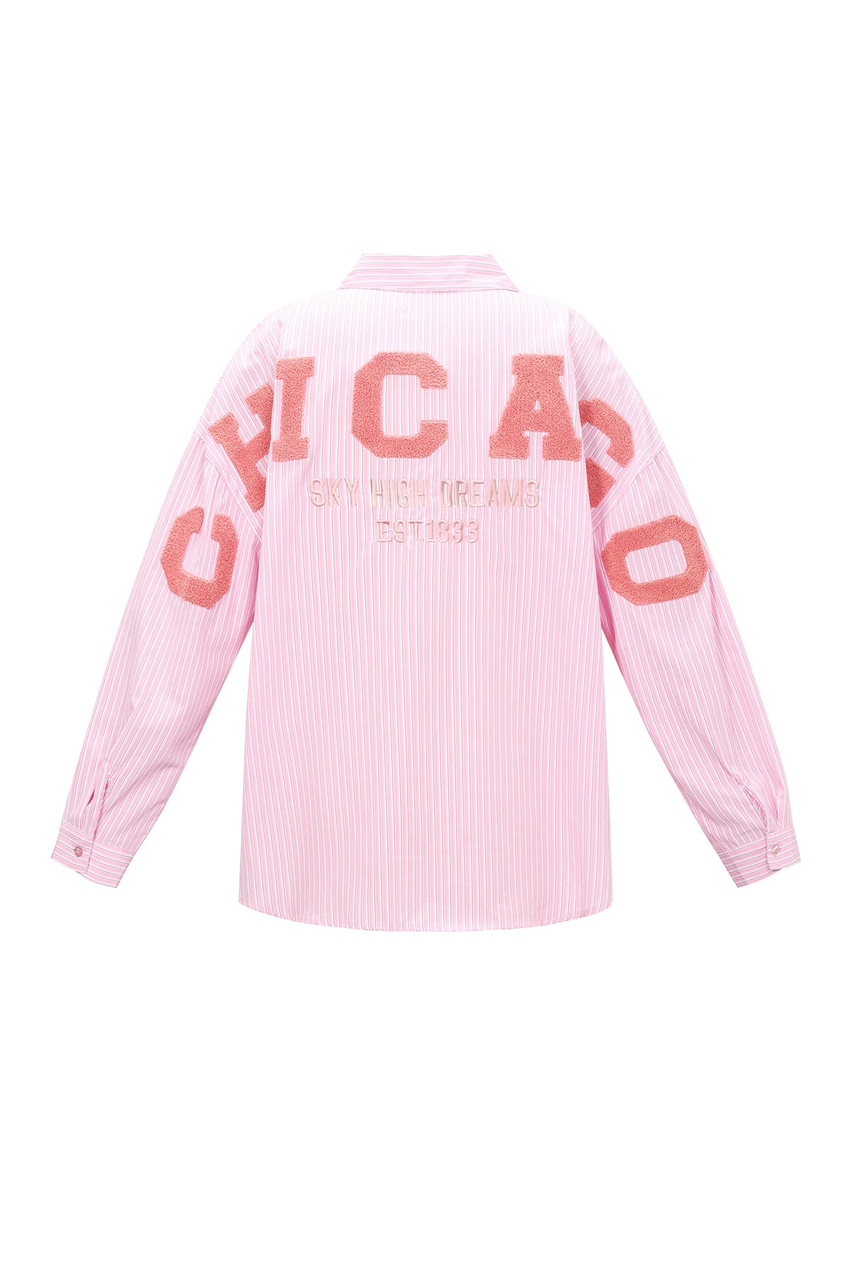Geweven Katoen Vrouwen Overhemd Casual Letters