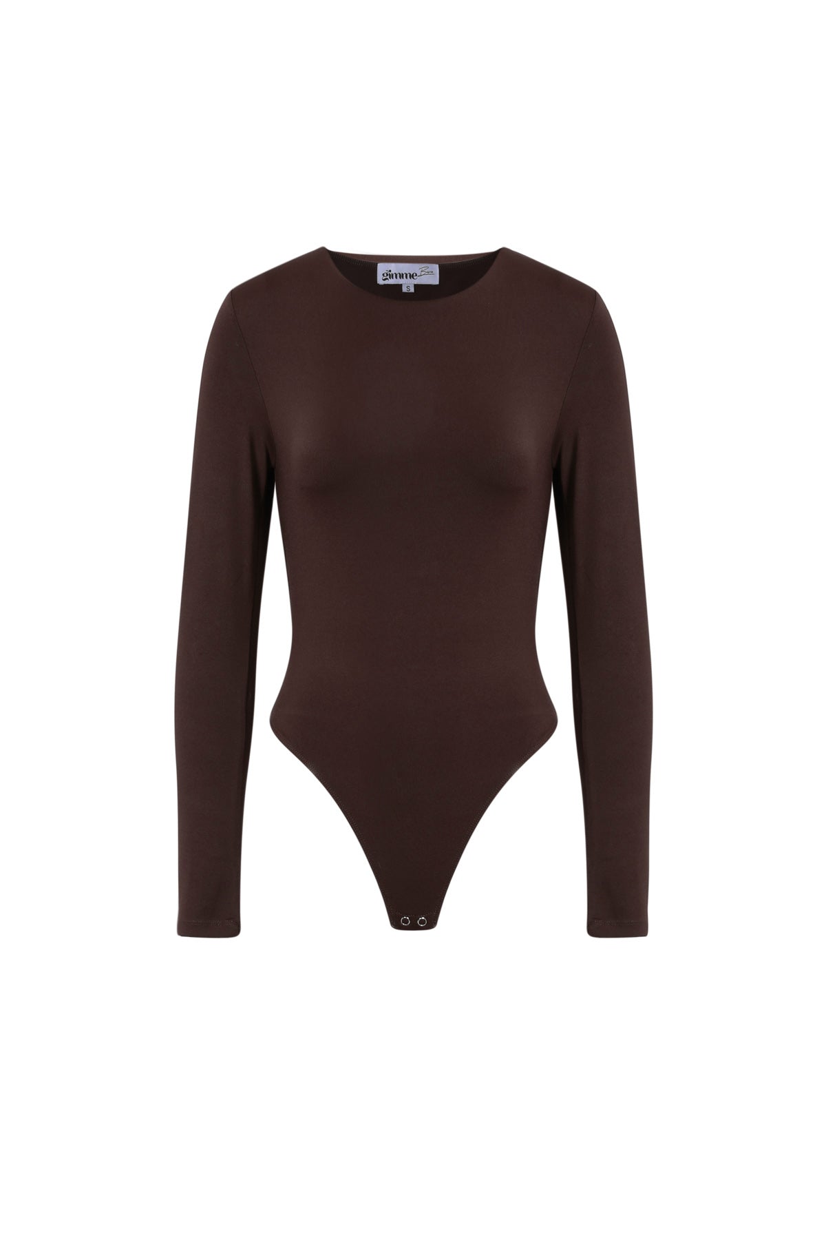 Knitted Nylon Shapewear Bodysuit Basic Solid Color