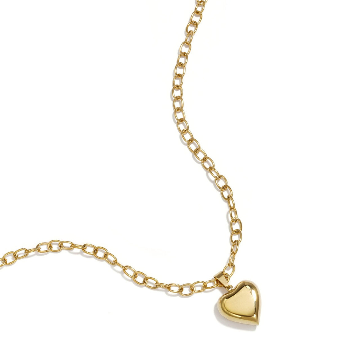 Elegant Gold Heart Pendant Necklace for Everyday Wear