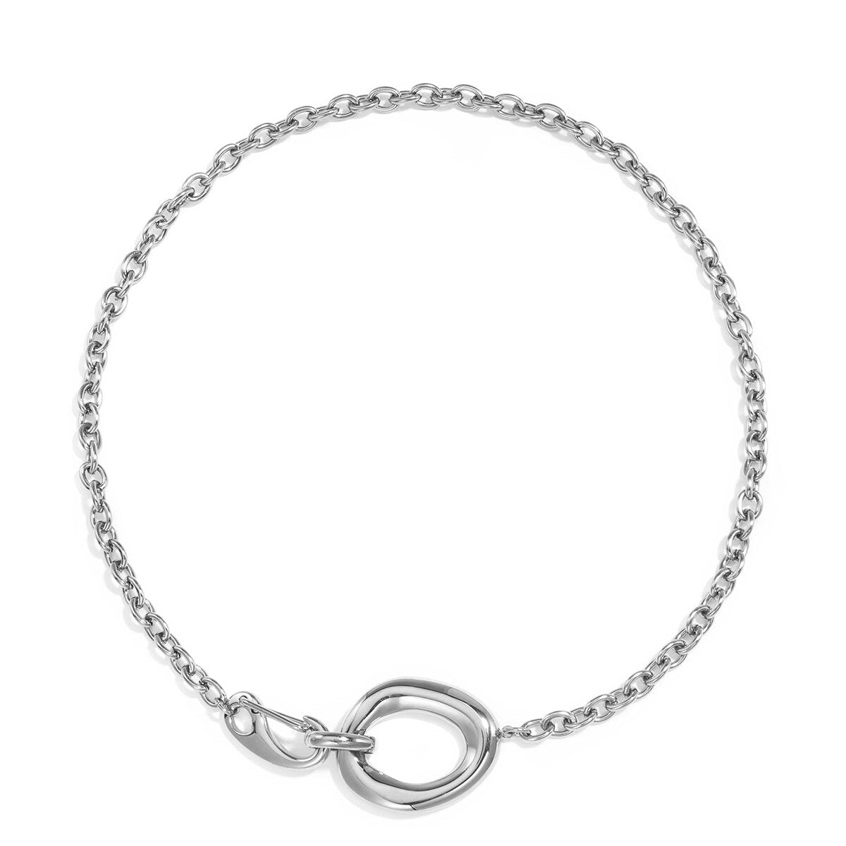 Elegant Circle Pendant Necklace - Timeless Style for Everyday Wear