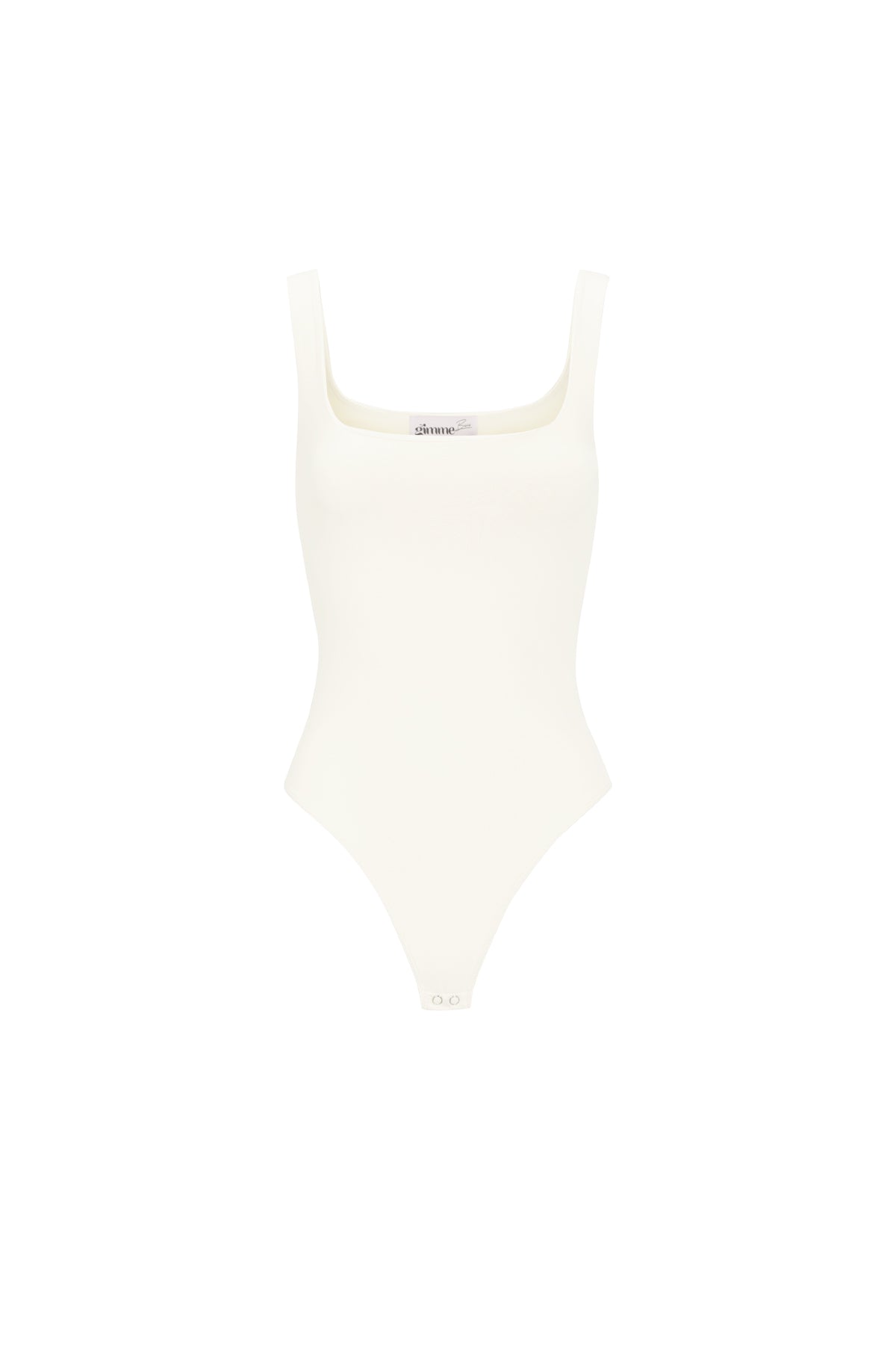 Knitted Nylon Shapewear Bodysuit Basic Solid Color