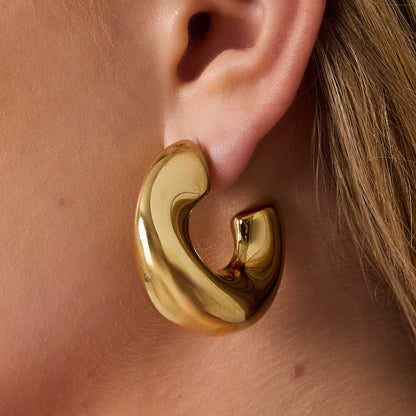 Stylish Irregular Hoop Earrings for Daily Wear
