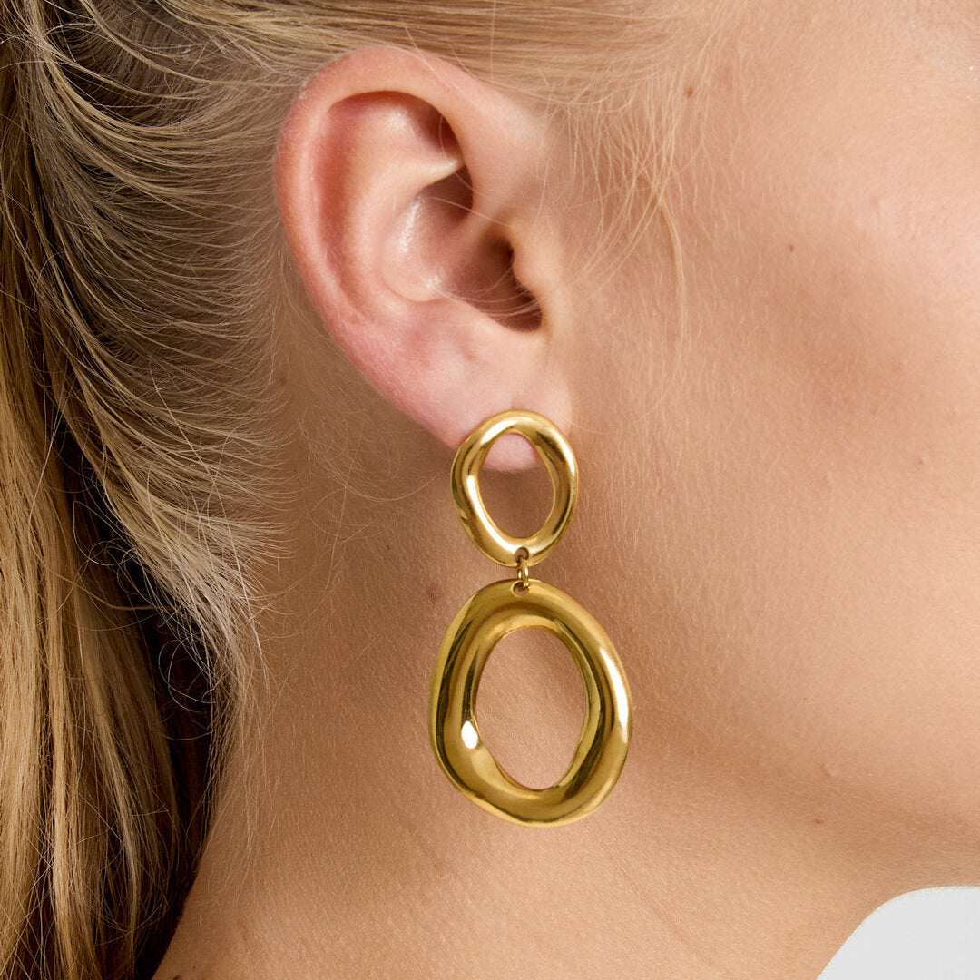 Stylish Stainless Steel Drop Earrings for Women