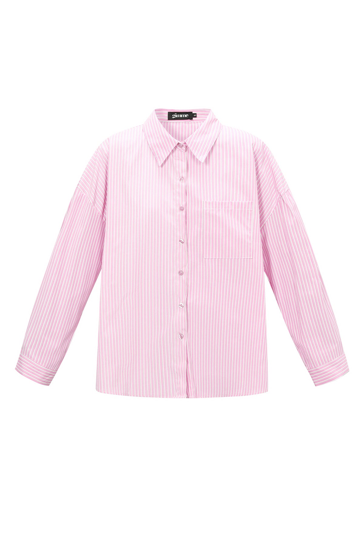 Geweven Katoen Vrouwen Overhemd Casual Letters